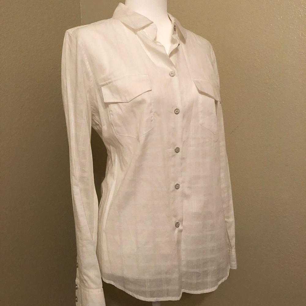 Nautica White Button Down Shirt - Picture 2 of 16